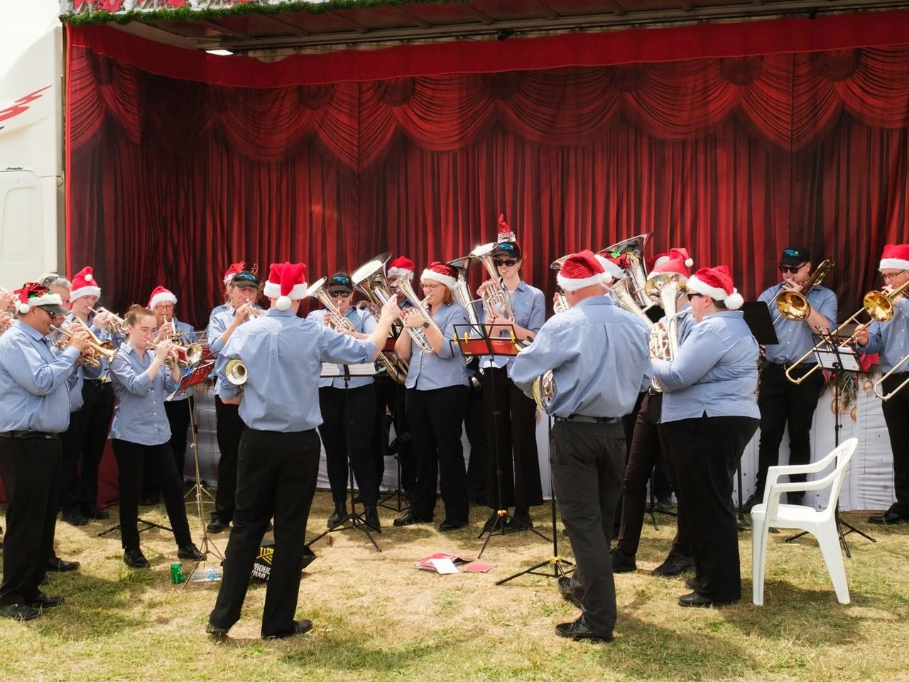 Rolleston Brass providing Christmas cheer